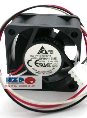 EFB0412MD -R00全新原装DELTA/台达4020 12V 0.10A散热风扇4CM3线