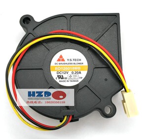 全新原装BD126018MB元山6018 12V 0.2A涡轮散热风扇HZDO 3线6CM