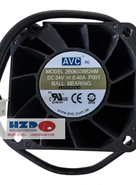 2B06038B24M全新原装 AVC  6038 DC24V 0.4A 6cm防水IP68散热风扇