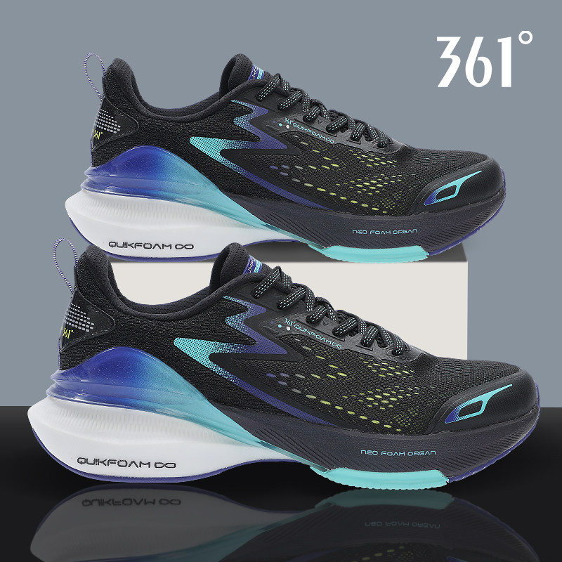 361三态科技跑步鞋男鞋夏季新款网面缓震回弹耐磨休闲户外运动鞋