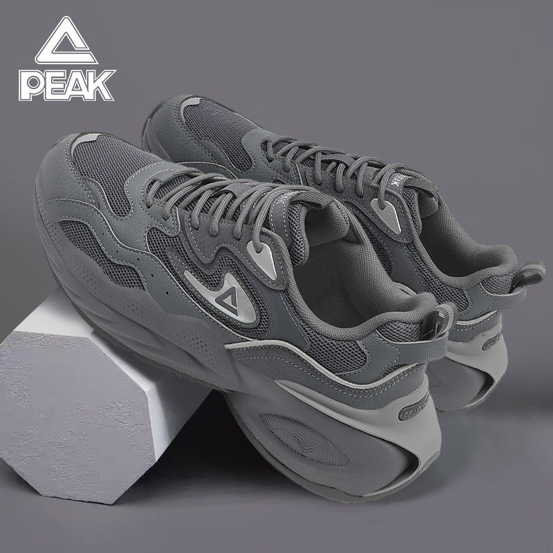 匹克老爹鞋男款2026夏季新款网面百搭轻便低帮减震户外运动休闲鞋