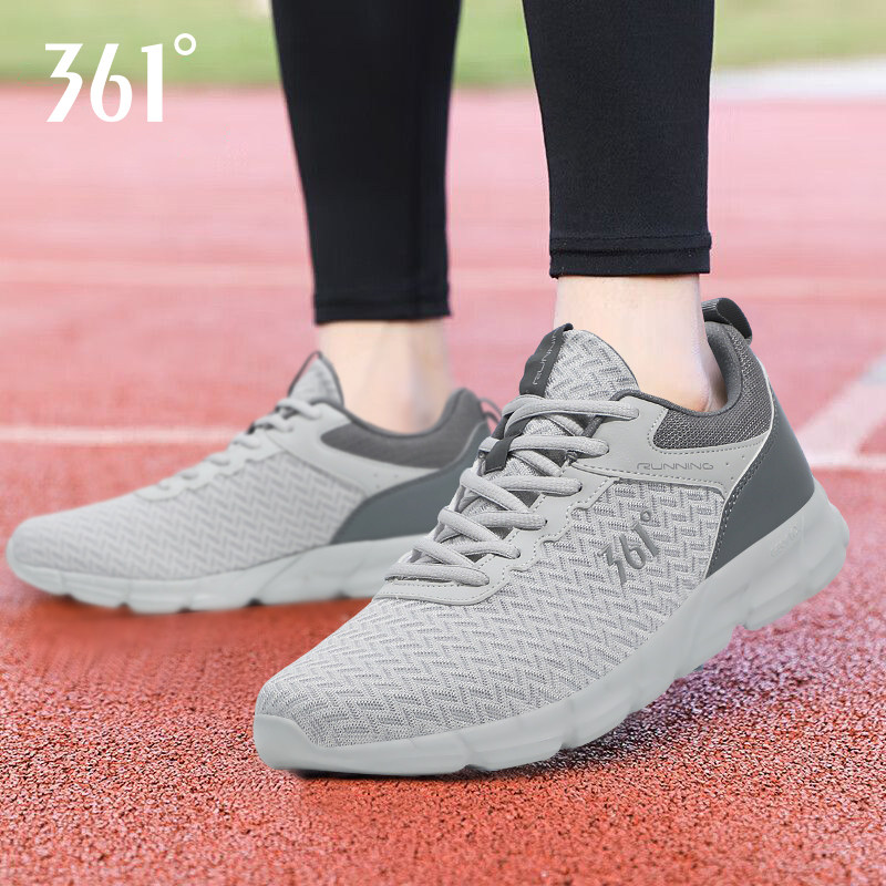 361灰色男鞋运动鞋2026春季新款男士软底减震防滑超轻网面跑步鞋