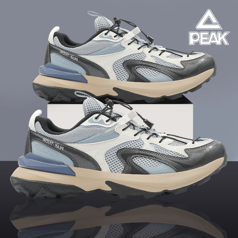 匹克态极网面休闲鞋男款2026夏季新款百搭轻便防滑骑行低帮运动鞋