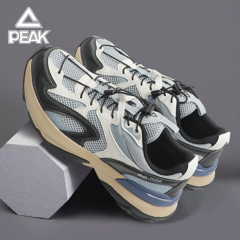 匹克运动鞋男款正品2026夏季新款户外网面轻便透气复古撞色老爹鞋