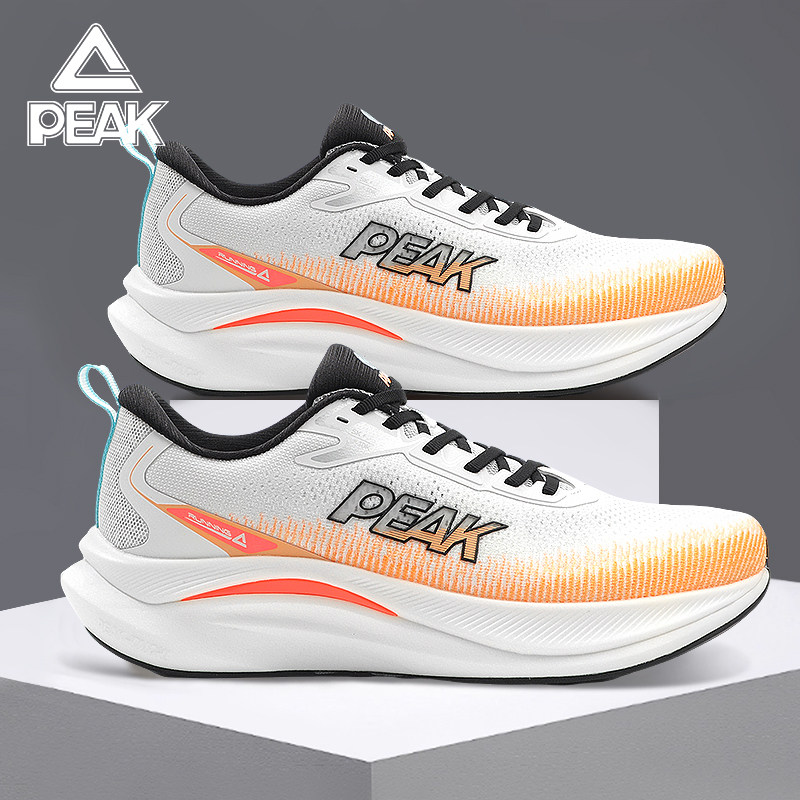 匹克复古跑步鞋男款2026夏季新款缓震回弹网面软底支撑慢跑运动鞋