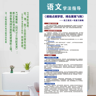 高中各科高考复习指导学习方法策略语文数学英语物理化学海报展板