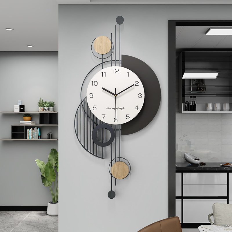 艺术挂钟客厅2025新款简约现代轻奢家用时尚创意时钟表挂墙装饰品