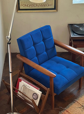 凡德罗限定色|日本Karimoku 60 K Chair日式软包进口躺椅沙发椅