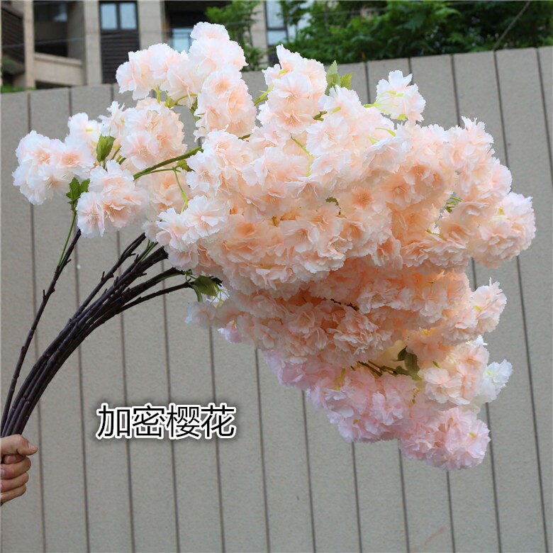 仿真塑料婚庆吊顶客厅樱花枝