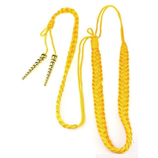 礼宾军鼓服配饰军礼服金黄色绶带挂绳穗带文工团演出服