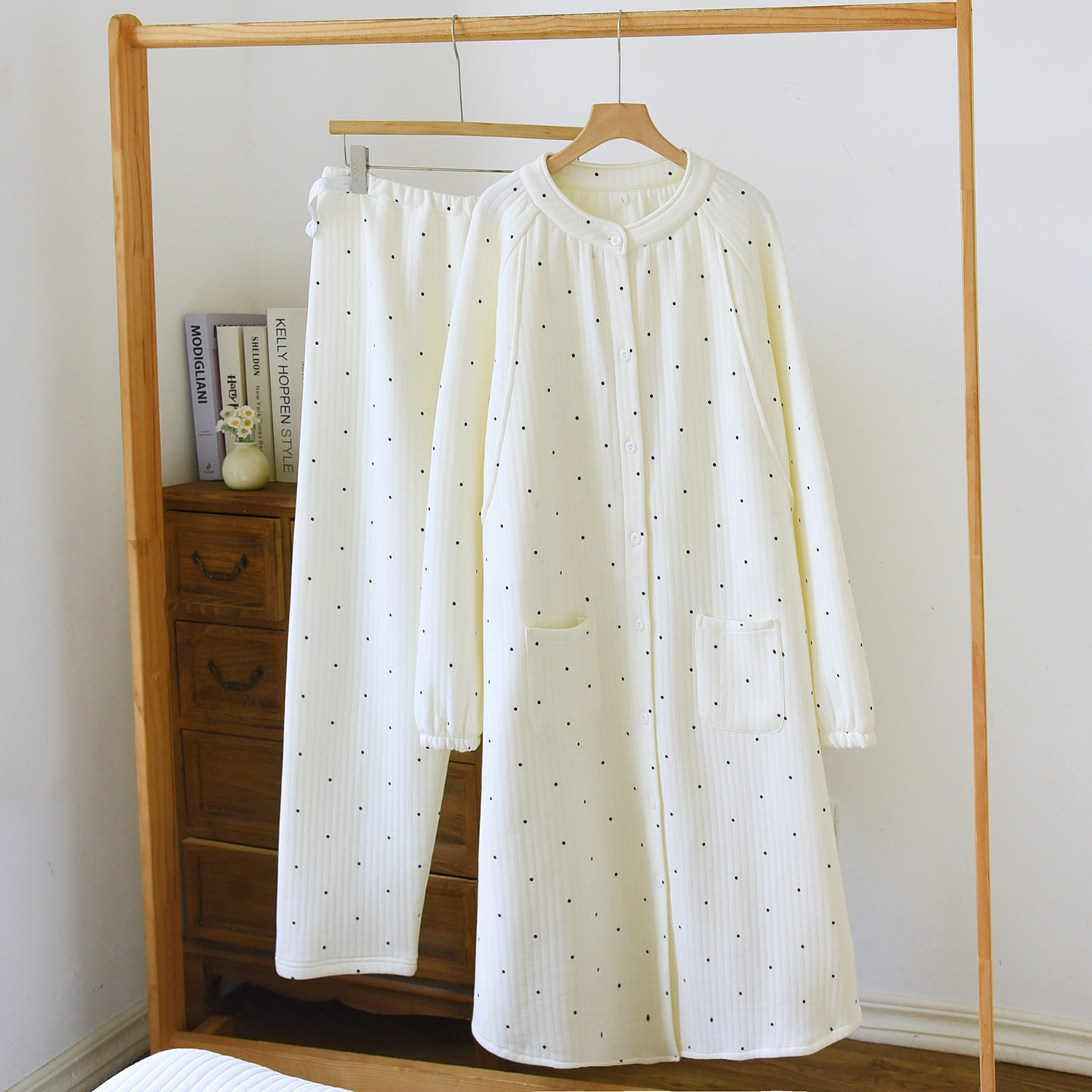 空气棉月子服春秋冬款产后哺乳精梳棉孕妇家居睡衣怀孕喂奶服裙裤
