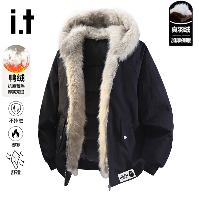 itFINGERCROXX冬季座山雕羽绒服