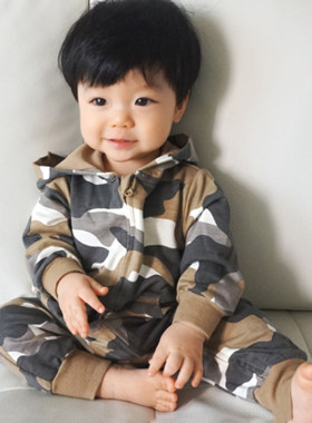 纯棉连体衣爬服韩国春秋