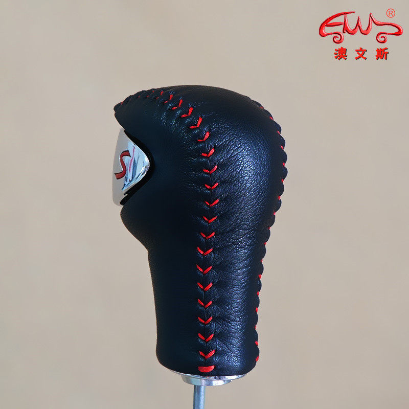 真皮免缝适用宝马MIN迷你 R54 R55 R56 r60排挡套挡把套挂档杆套