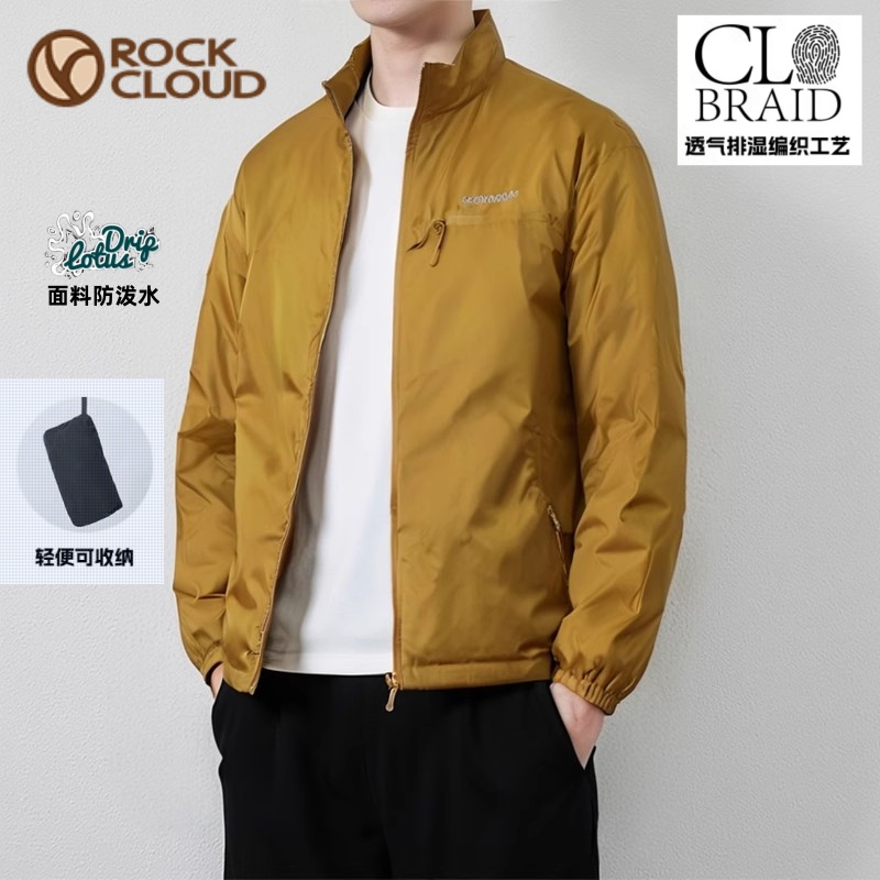 新款岩云户外运动休闲防风吸湿透气男士四季神衣夹克外套训练服