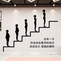 勵志瑜伽館養(yǎng)生會所裝飾貼紙減肥
