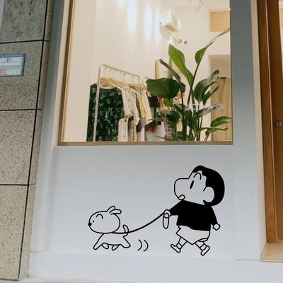 儿童床边墙角柜门装饰墙贴