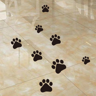 ins风可爱脚印 防水瓷砖贴地砖补洞专用贴画防撞玻璃贴纸墙面遮丑