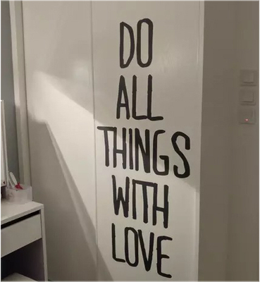 励志英文墙贴纸卧室餐厅服装店铺