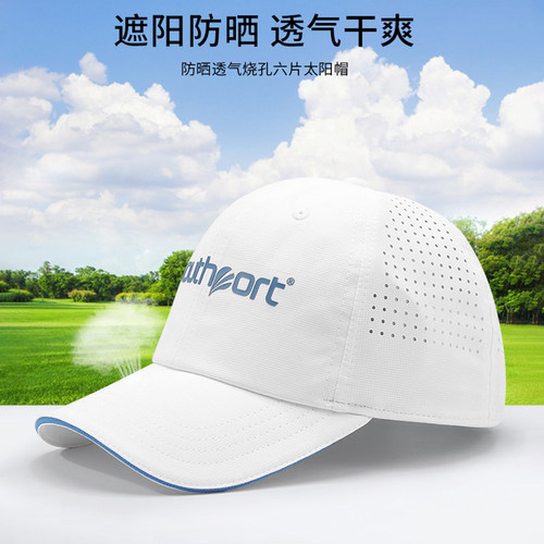 高尔夫帽子男士透气网帽防晒帽女