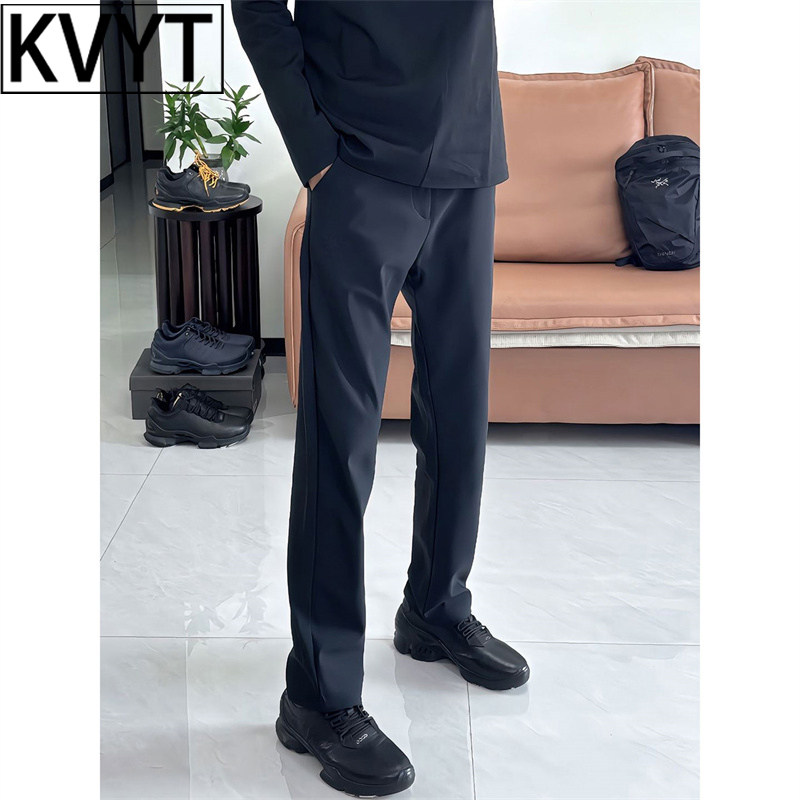 高端男士软壳冲锋裤2025年秋冬季新款加绒裤子男款美式户外登山裤