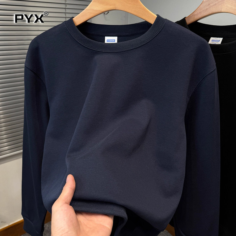 高端男卫衣男士2025新款今年流行爆款秋冬季圆领加厚休闲上衣男款