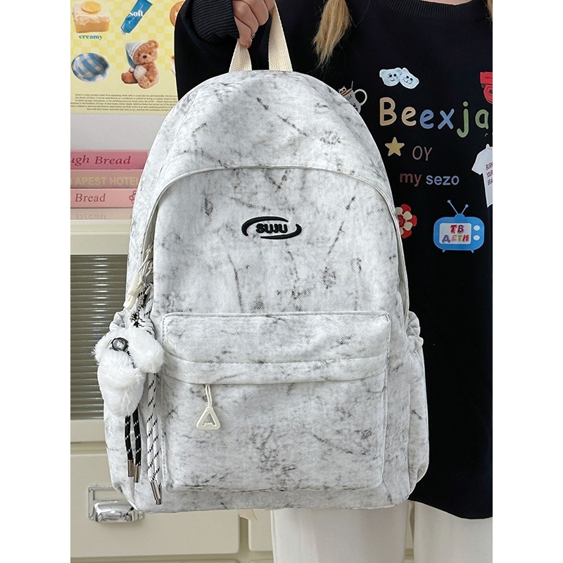 法国GBP 中国风书包女初中生高颜值大学生大容量16寸电脑双肩包男