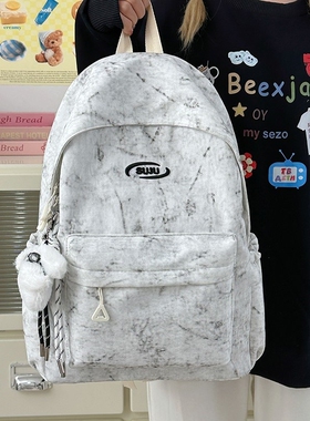 法国GBP 中国风书包女初中生高颜值大学生大容量16寸电脑双肩包男