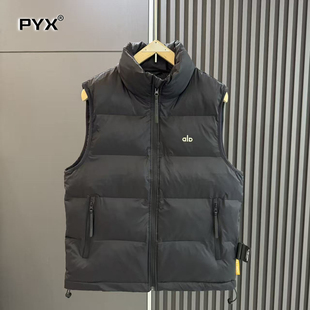 高端白鸭绒羽绒马甲男士2025新款冬季轻薄保暖立领背心男款坎肩潮
