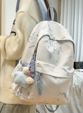 法国GBP 中国风书包女初中生高颜值大学生设计感出行休闲双肩包男