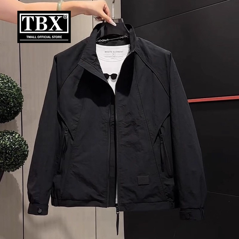 高端立领夹克外套男士2025新款春秋冬装商务休闲工装短款风衣男款