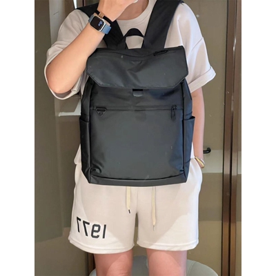 法国MKPREF小众原创款情侣双肩包男士通勤电脑背包防水牛津布女包