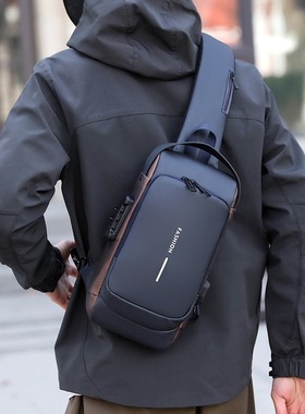 法国Colorin Kite机能胸包男士单肩包大容量通勤防泼水斜挎包腰包