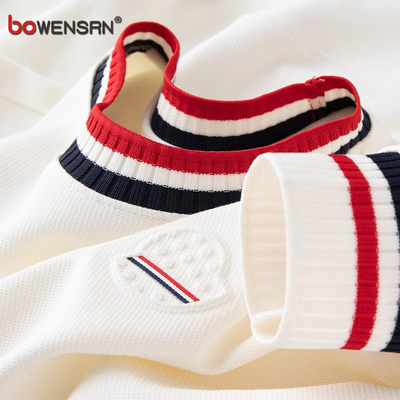 高端欧货针织卫衣男士2025新款春秋冬季高级感长袖t恤男款打底衫