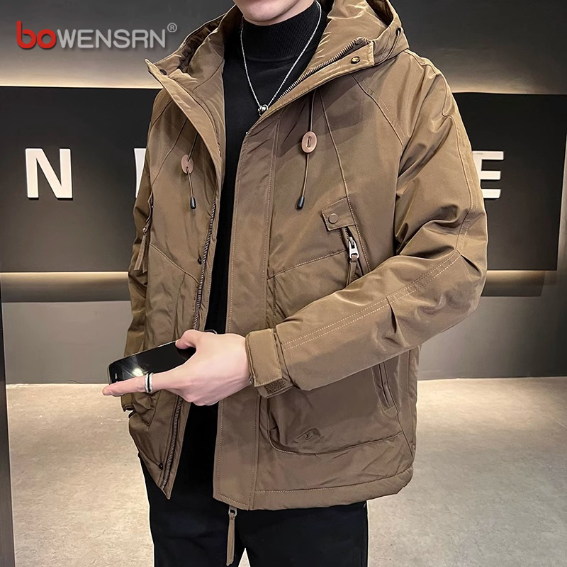 潮牌工装冲锋衣外套男士2025新款爆款春秋冬季痞帅气夹克男款棉服