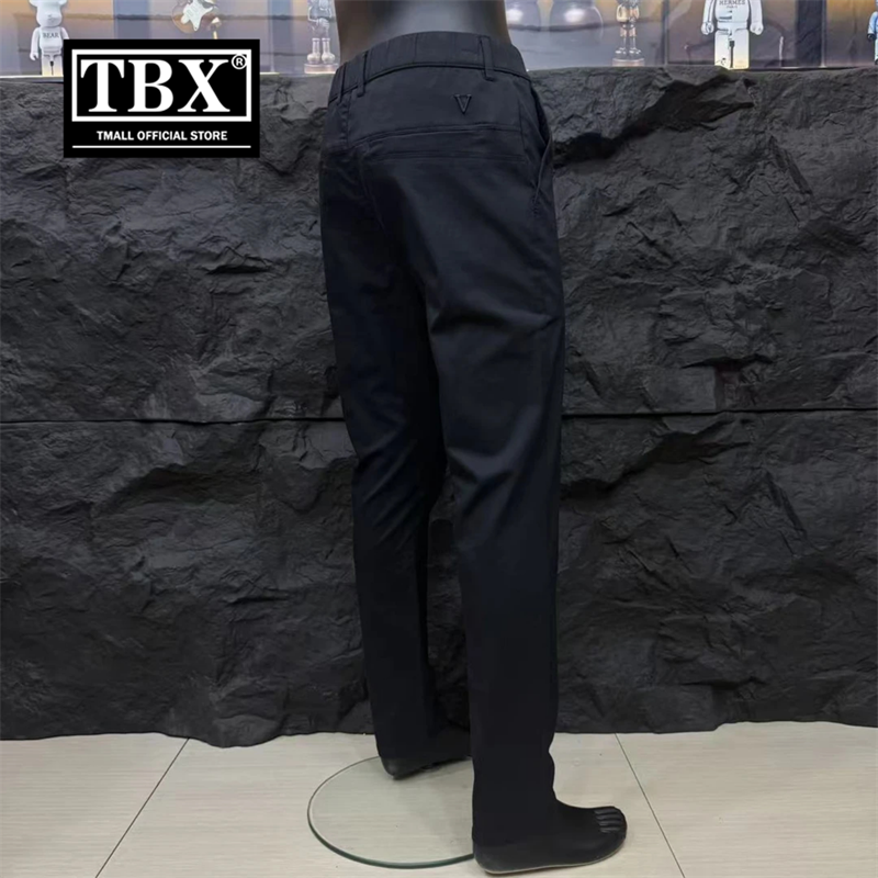 高端商务休闲裤子男士2025新款春秋冬季男裤小脚直筒西装长裤男款