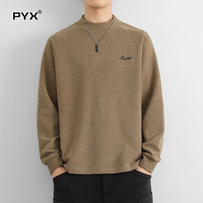 半高领德绒打底衫男士长袖t恤2025新款秋冬季内搭保暖卫衣男款潮