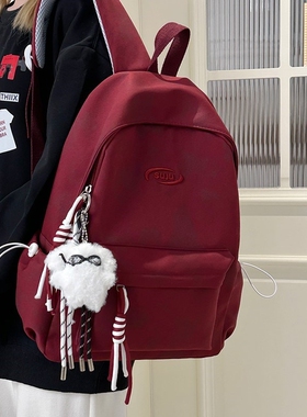 法国GBP 复古简约书包女初中生小学生三到六年级2025新款双肩包男