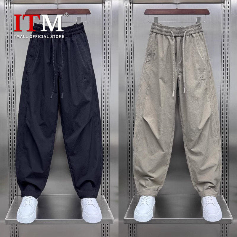 潮牌弯刀裤男士2026新款春夏季男裤户外速干宽松运动休闲裤子男款