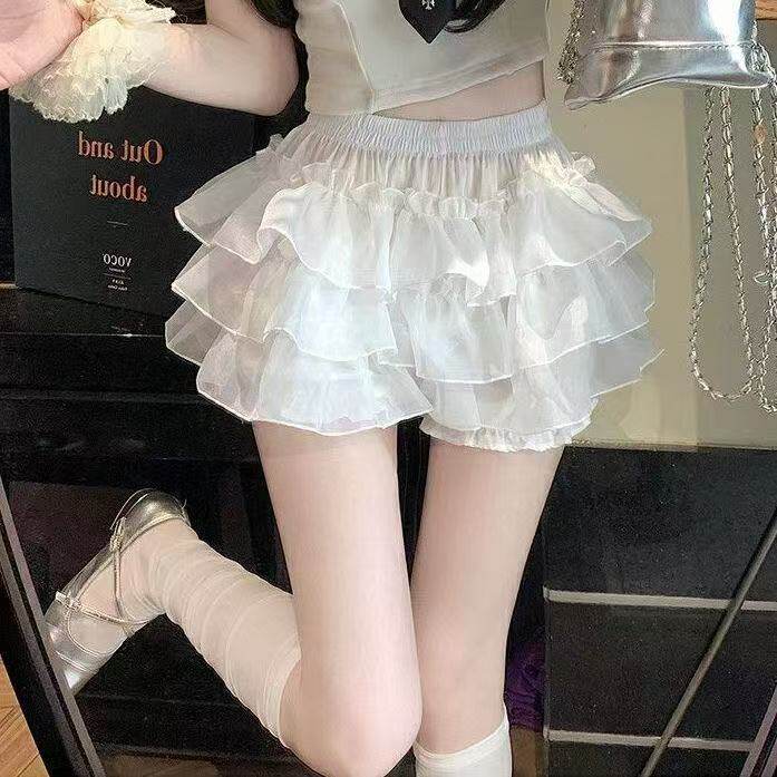 安全裤防走光Lolita南瓜裤裙撑狗短暴力日常撑蛋糕蓬蓬裙打底裤jk