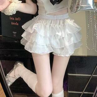 安全裤防走光Lolita南瓜裤裙撑狗短暴力日常撑蛋糕蓬蓬裙打底裤jk