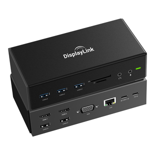 typeC扩展坞displaylink多屏转换器USB拓展器HUB转HDMI高清PD100W