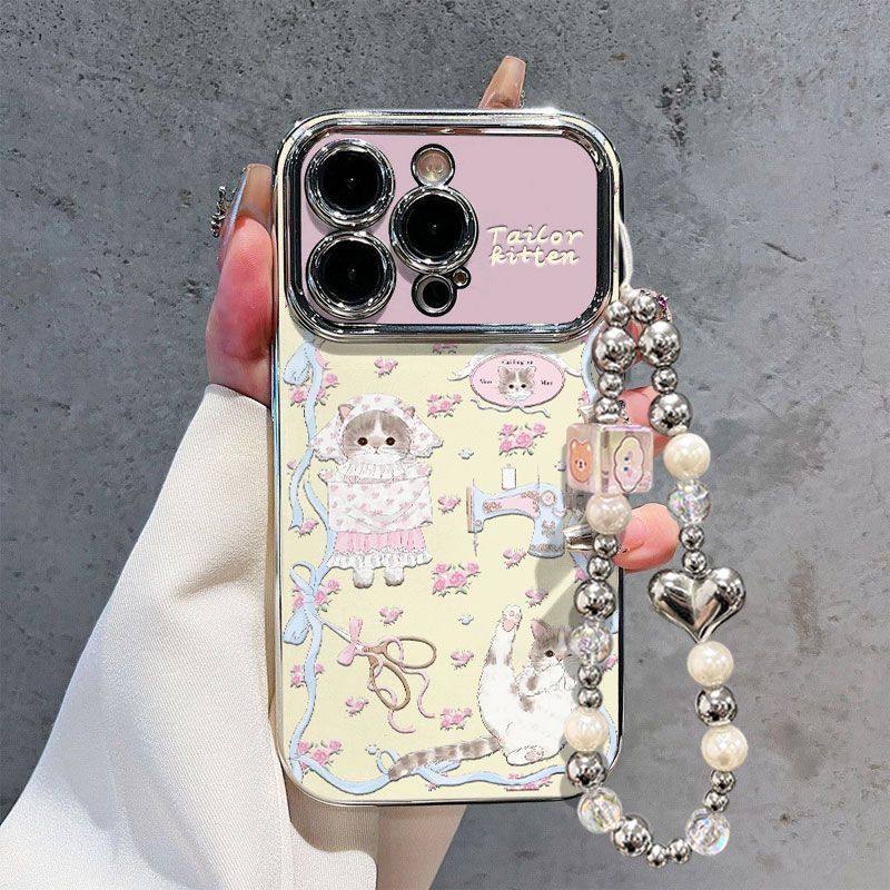 碎花裙子猫咪适用苹果17Promax手机壳iPhone16pro电镀大视窗15plus全包式14防摔13/12/11保护套少女风7PXSMAX,3C数码配件,手机保护套/壳,淘宝优惠券,粉丝福利购,淘宝优惠卷