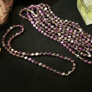 舒俱来R2655高阶老油紫魔方项链 多样性发货发其一