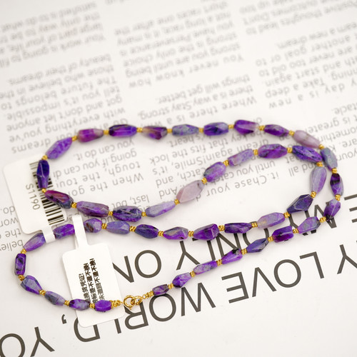 舒俱来S1190紫樱花舒俱来项链18K