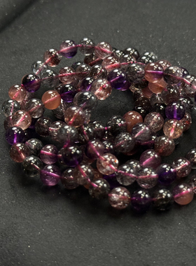 天然水晶超七8mm+编号R18170(多样性发货发其一)