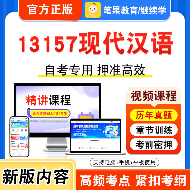 13157现代汉语自考本科专科考试