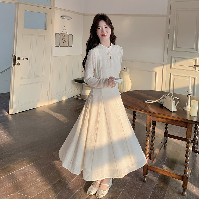 26春季新中式长款连衣裙2C251-9023-P145-K208,女装连衣裙,2C251
