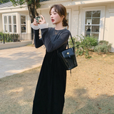 26春季打底衫丝绒背带裤两件套2C251-9029-P160-K228，女装套装/套裙，2C251