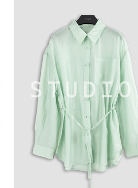 绿色百搭时尚高级感上衣-16046